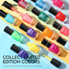 Morovan open bottle revealing brush and smooth polish for easy application