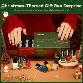 Morovan open bottles displaying 15 vibrant colors for varied festive looks
