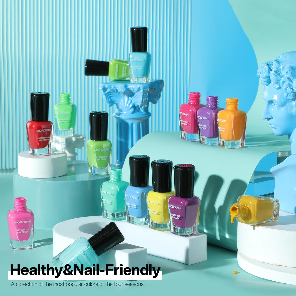 Morovan open box layout displaying organized bottles and easy access for selection