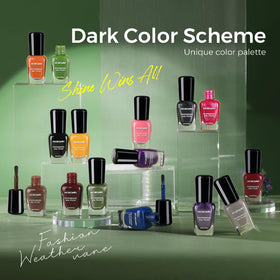 Morovan swatch row displaying each shade for easy color selection benefit