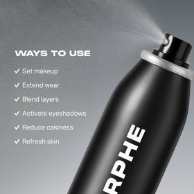 MORPHE label close-up listing vitamins and bag-on-valve technology benefits