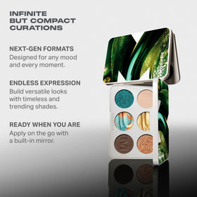 MORPHE metallic pan macro emphasizing reflective chrome payoff for statement looks