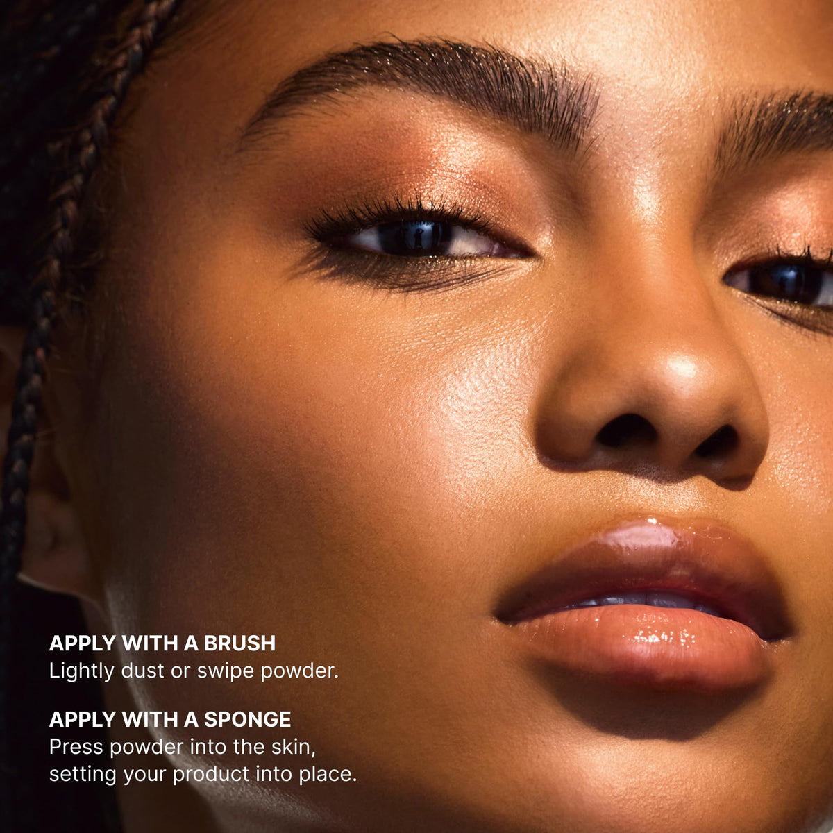 MORPHE on-skin swatch showing Sunrise glow for natural radiance