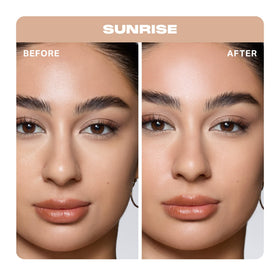 MORPHE close-up powder texture revealing soft-matte glow and blurring benefit
