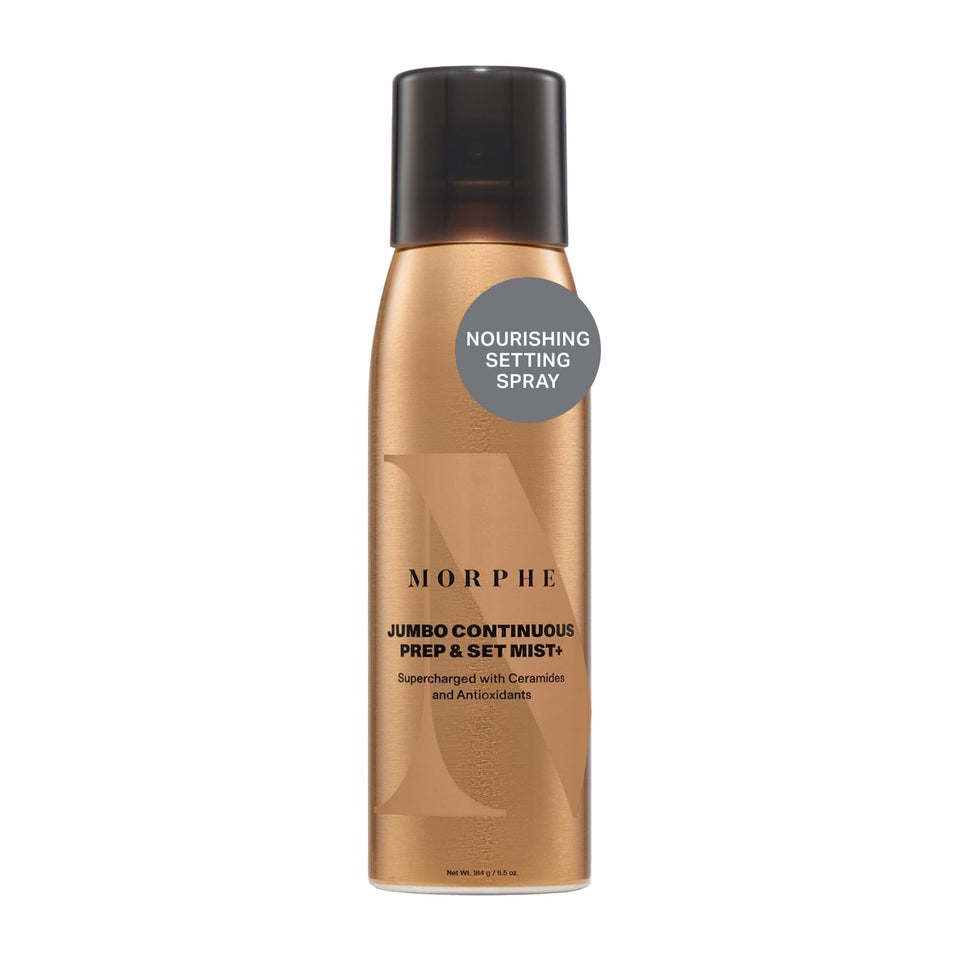 MORPHE front packaging of jumbo face mist showing size and branding benefit hydration
