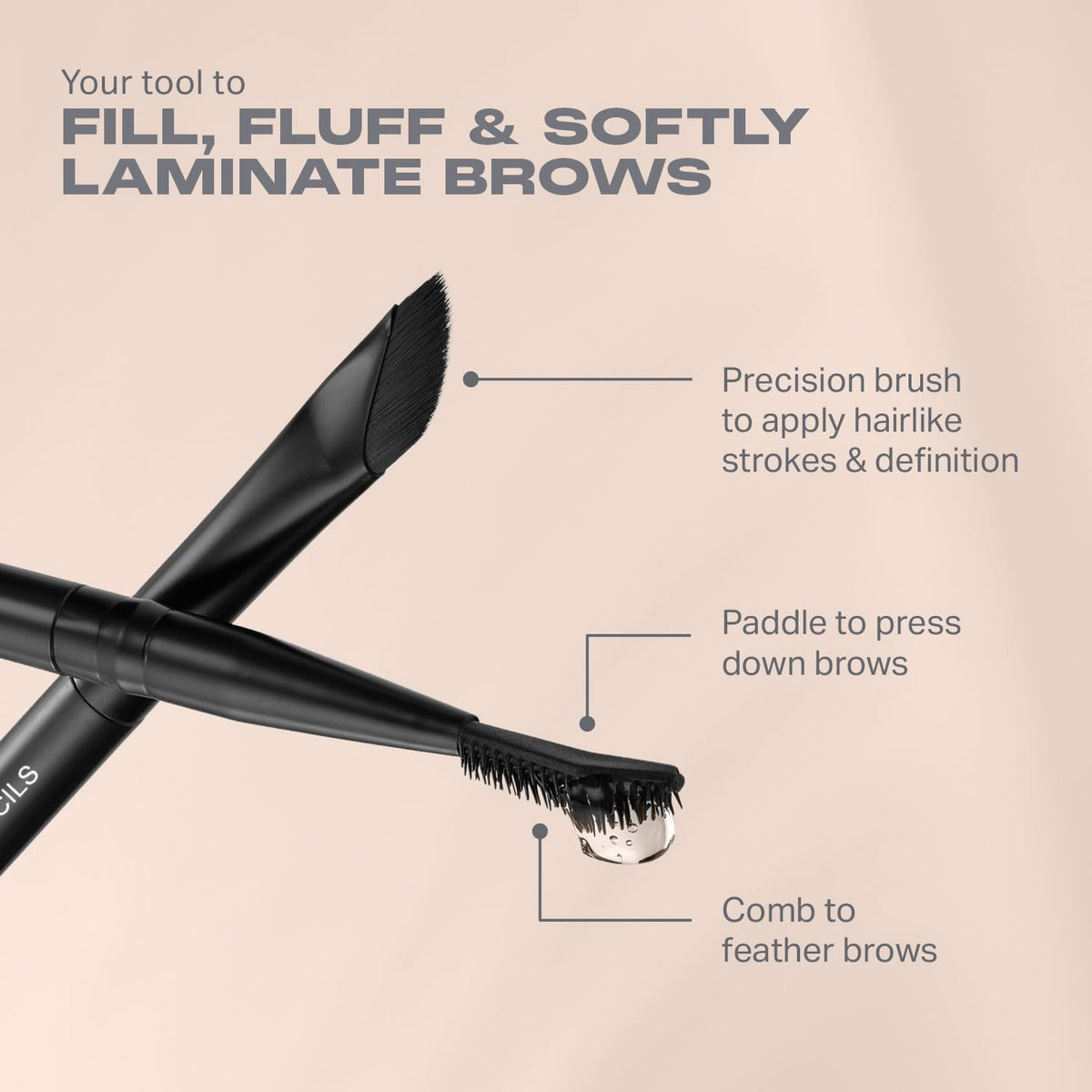 Morphe brow kit applied on model demonstrating natural finished brows