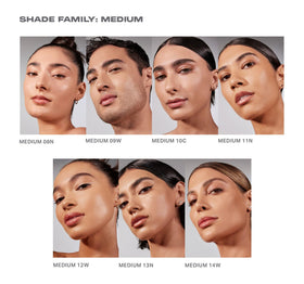 Morphe application with M101 brush showing seamless blending and buildable coverage benefit