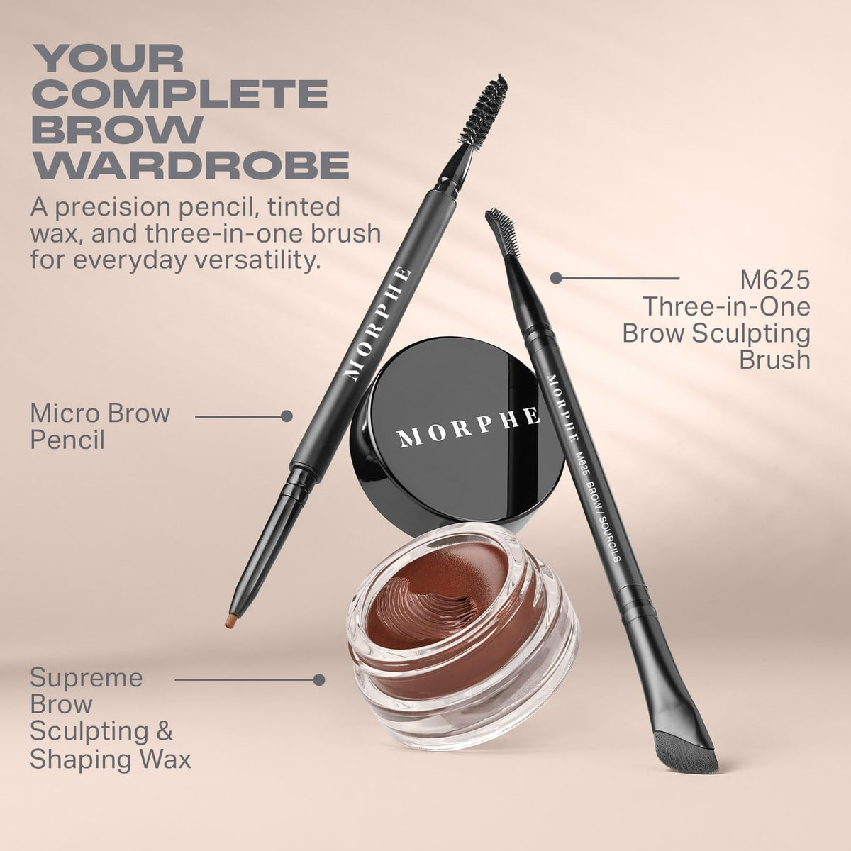 Morphe M625 three-in-one brush detail for shaping blending and finishing