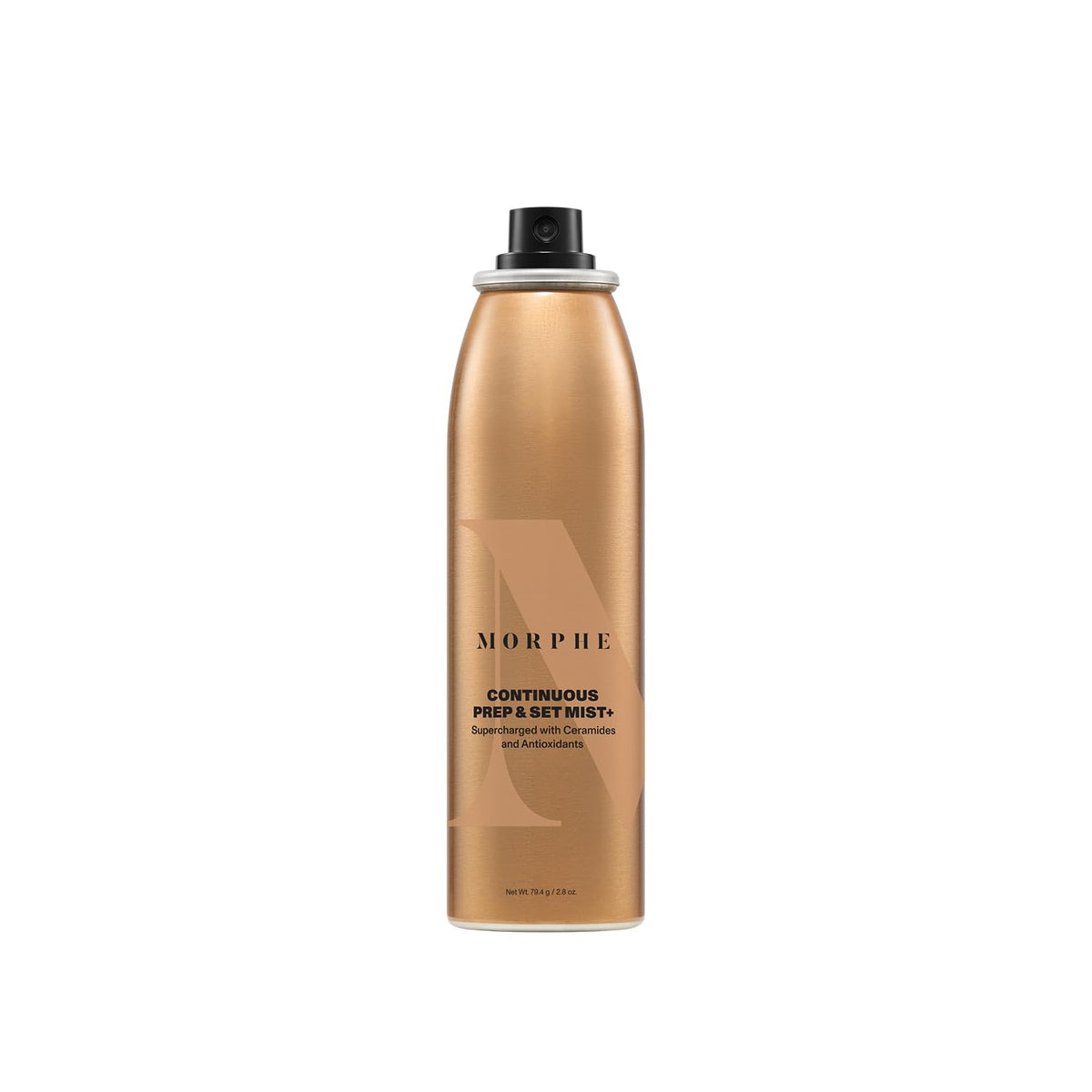 MORPHE mist spray action mid-air demonstrating fine coverage and even application