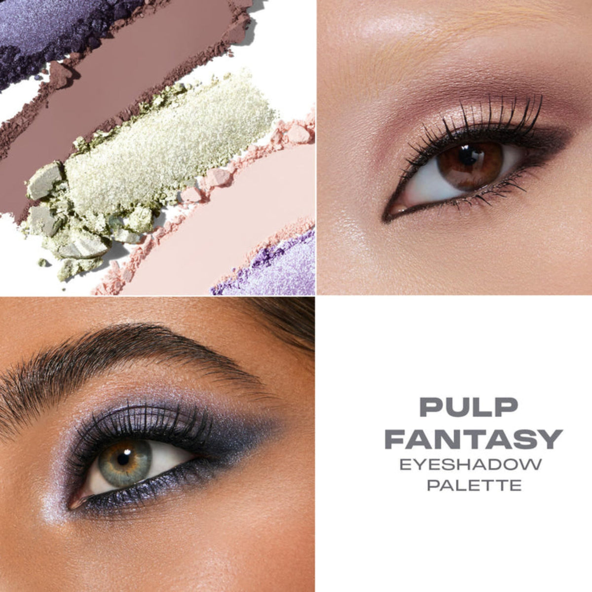 MORPHE makeup artist applying foil shade with damp brush demonstrating intense metallic payoff benefit