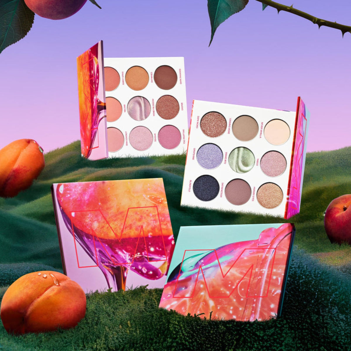 MORPHE palette held next to hand showing compact size for travel convenience benefit