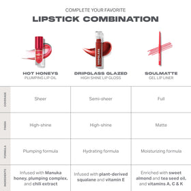 MORPHE lip oil in a clutch showing portability and quick touch-ups