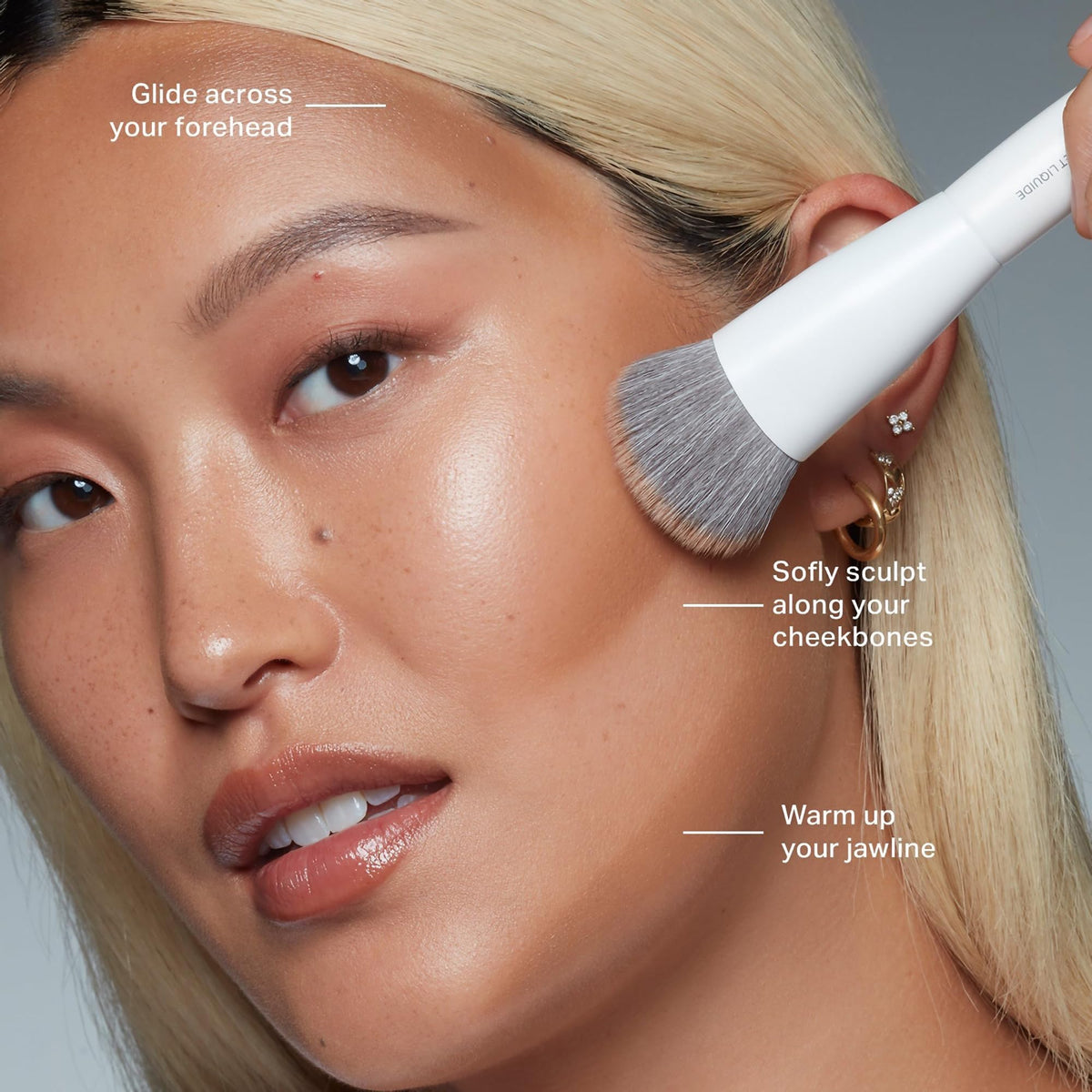 MORPHE stick held in hand to show compact size and travel-friendly design