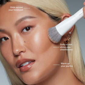 MORPHE stick held in hand to show compact size and travel-friendly design