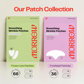 Morrow patches on bedside table showing overnight skincare convenience
