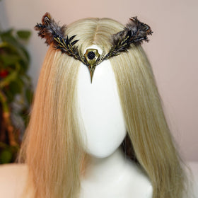 MOSTORY lifestyle model wearing crown at dark wedding showing styled impact