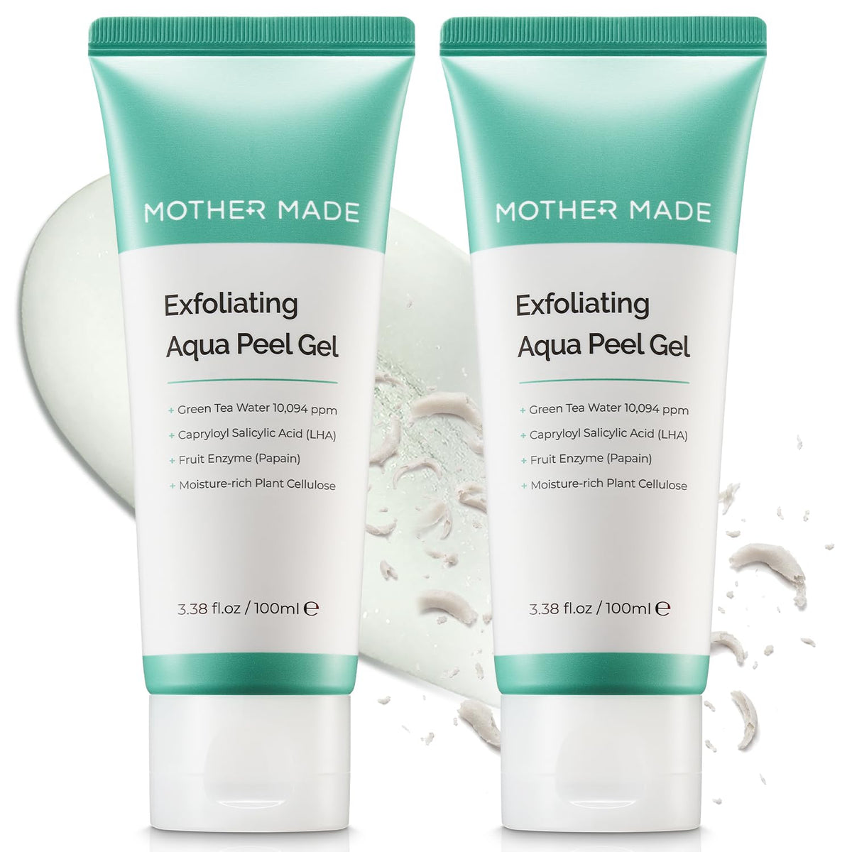 MOTHER MADE front tube view showing brand and gentle peel benefit