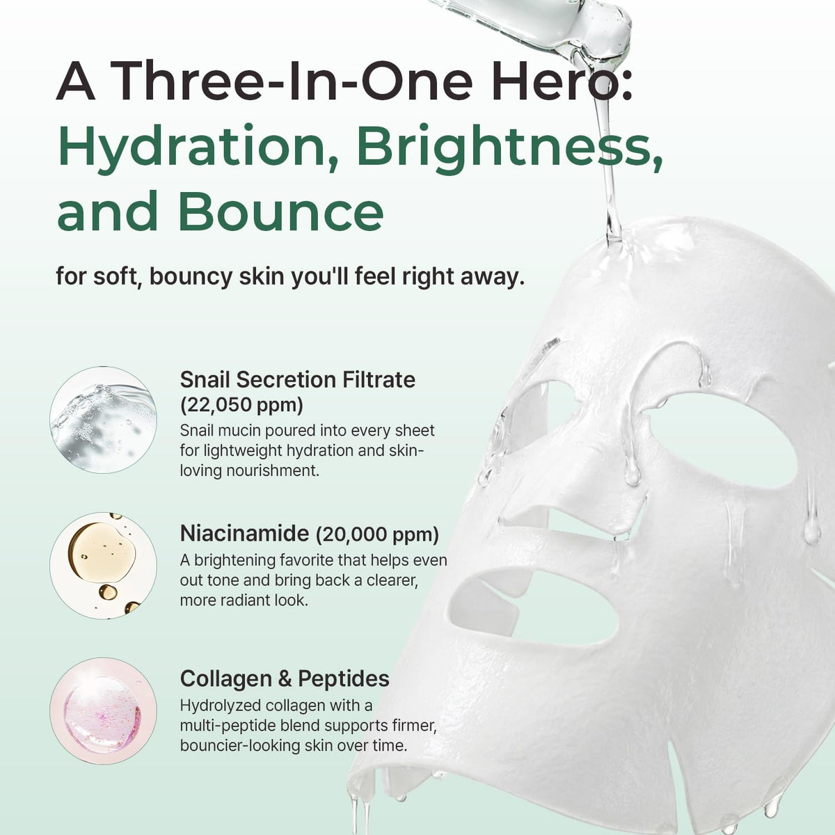 MOTHER MADE model wearing the mask demonstrating fit and soothing coverage