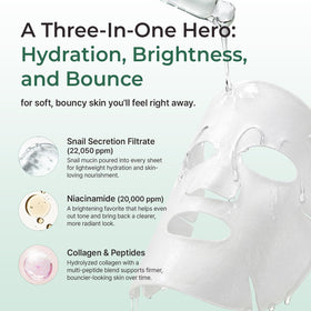 MOTHER MADE model wearing the mask demonstrating fit and soothing coverage