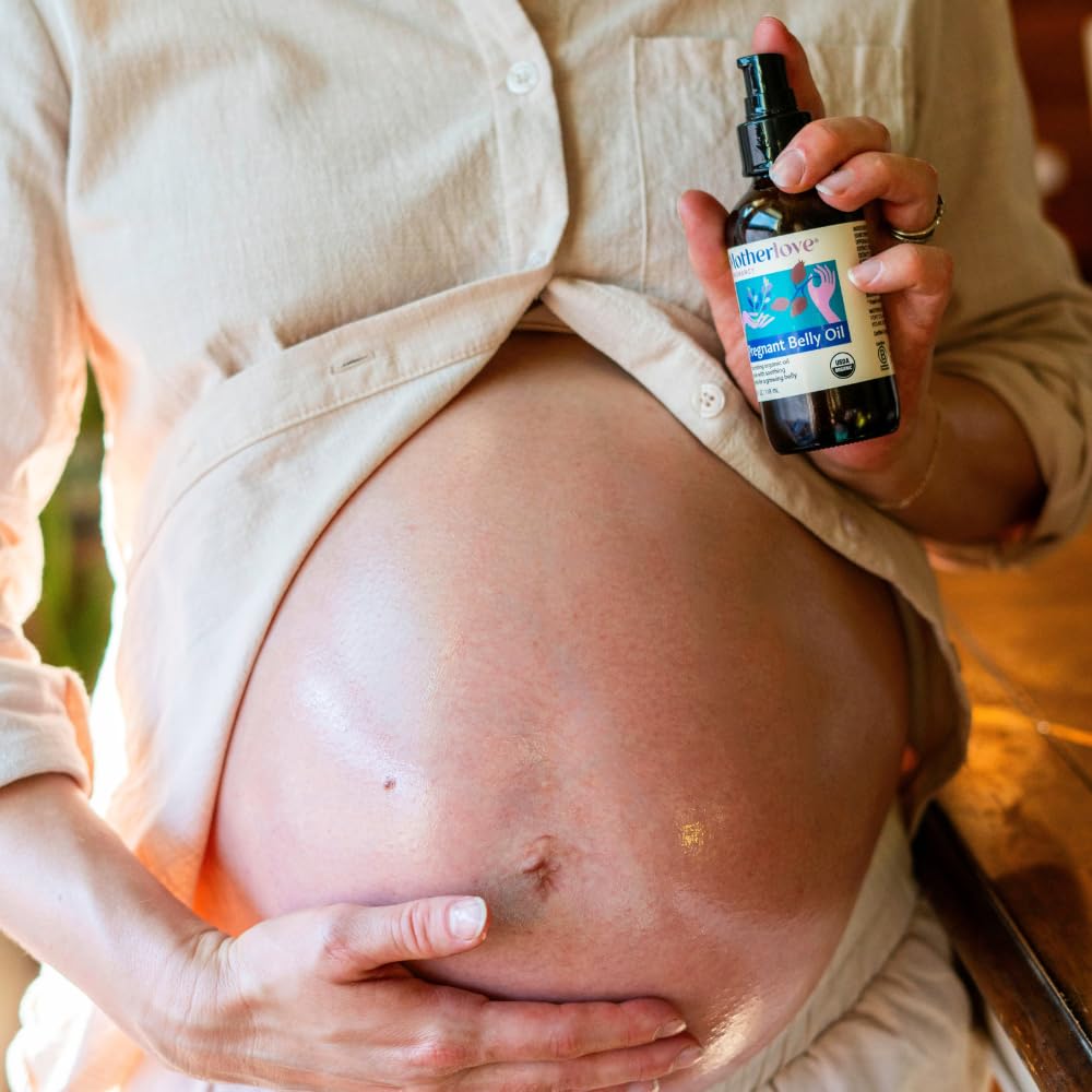 Motherlove 4 oz bottle beside common items showing compact travel-friendly size