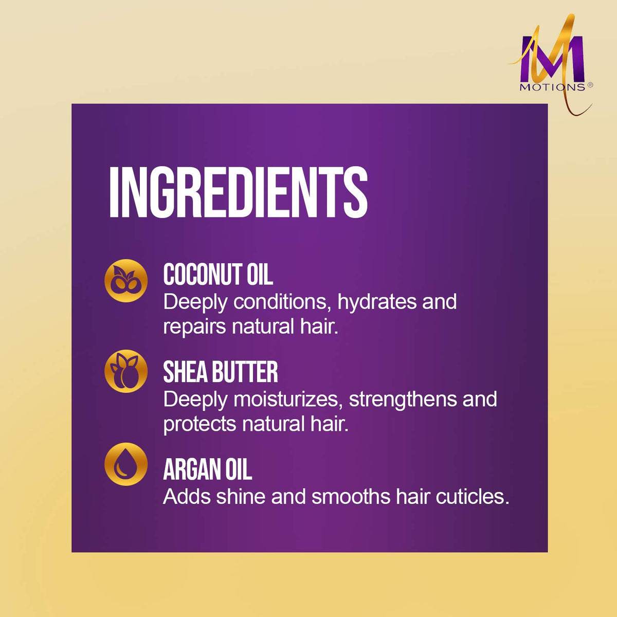 Motions creamy shampoo texture close-up showing moisturizing formula