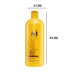Motions bottle pump dispensing shampoo for easy everyday use