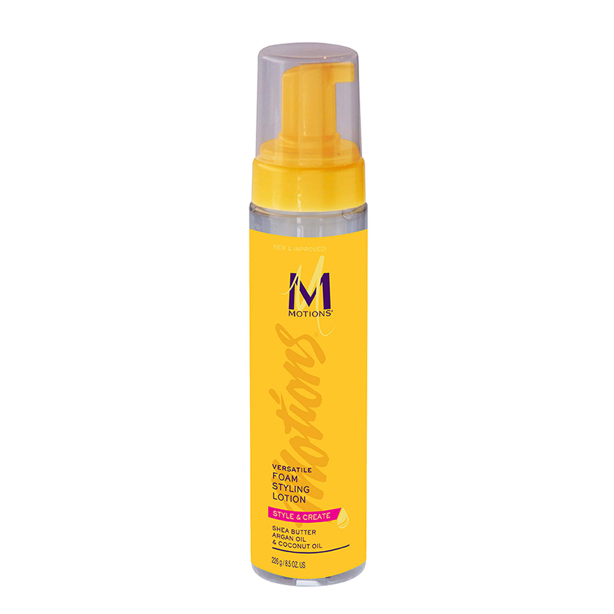 Motions foam texture close-up highlighting lightweight, airy hold