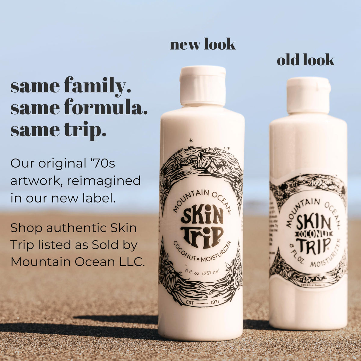Mountain Ocean back label with ingredients list for ingredient transparency benefit