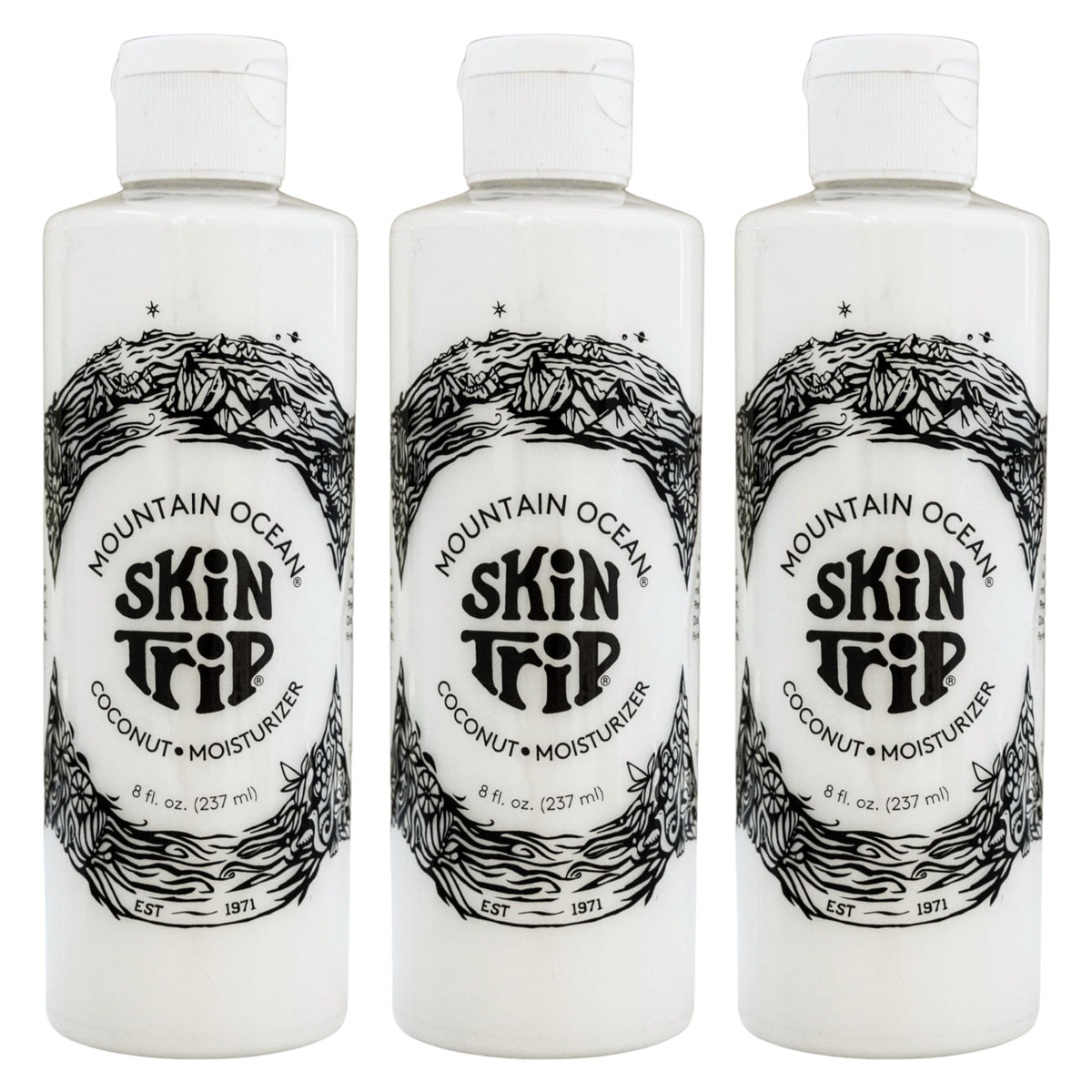 Mountain Ocean front packaging showing brand and 8oz size for quick identification