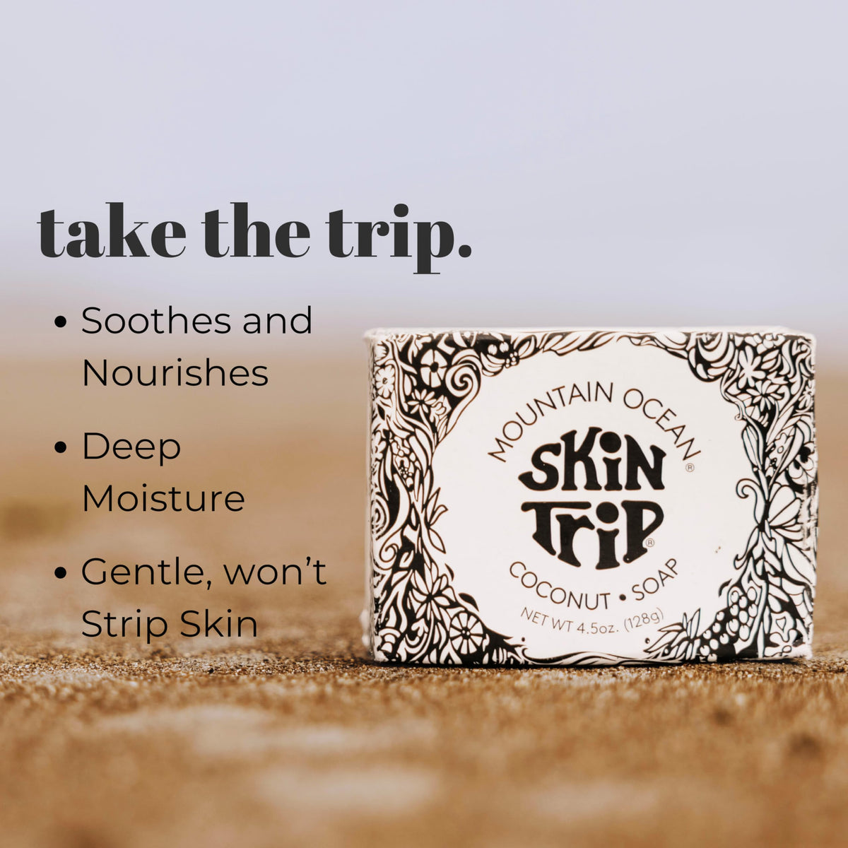 Mountain Ocean creamy lather showing rich foam for gentle cleansing