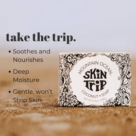 Mountain Ocean creamy lather showing rich foam for gentle cleansing