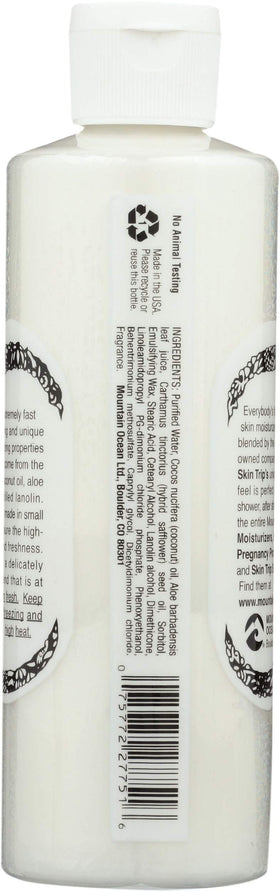 Mountain Ocean open jar texture close-up showing creamy coconut formula for easy absorption