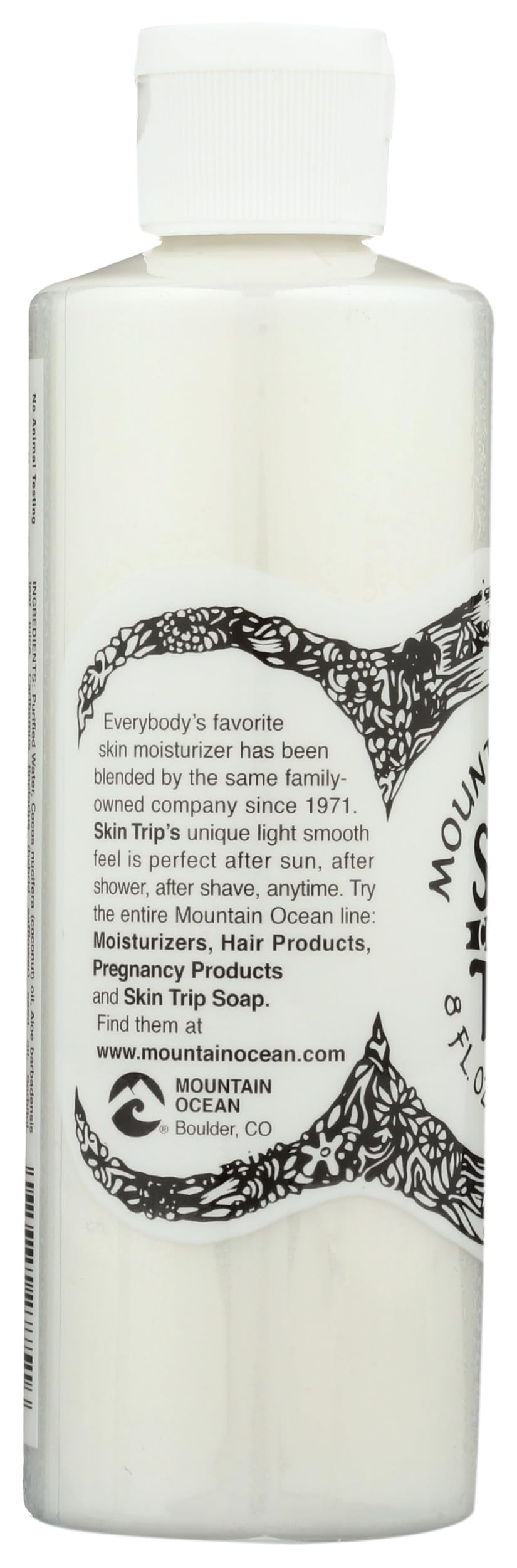Mountain Ocean open jar top view revealing smooth non-greasy moisturizer texture