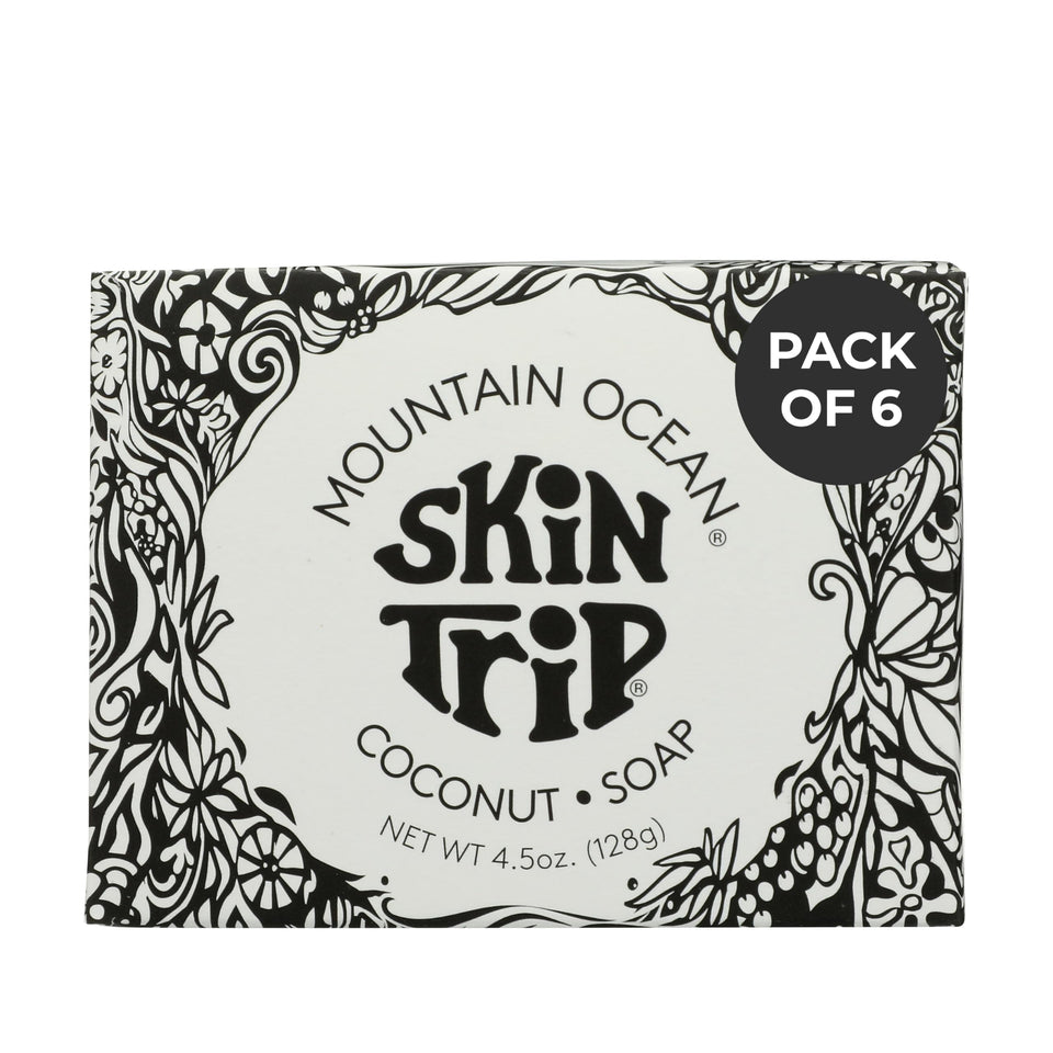 Mountain Ocean front packaging showing the new label and coconut scent benefit