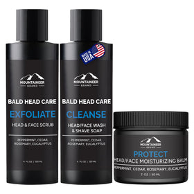 Mountaineer Brand front packaging showing natural three-step kit benefits