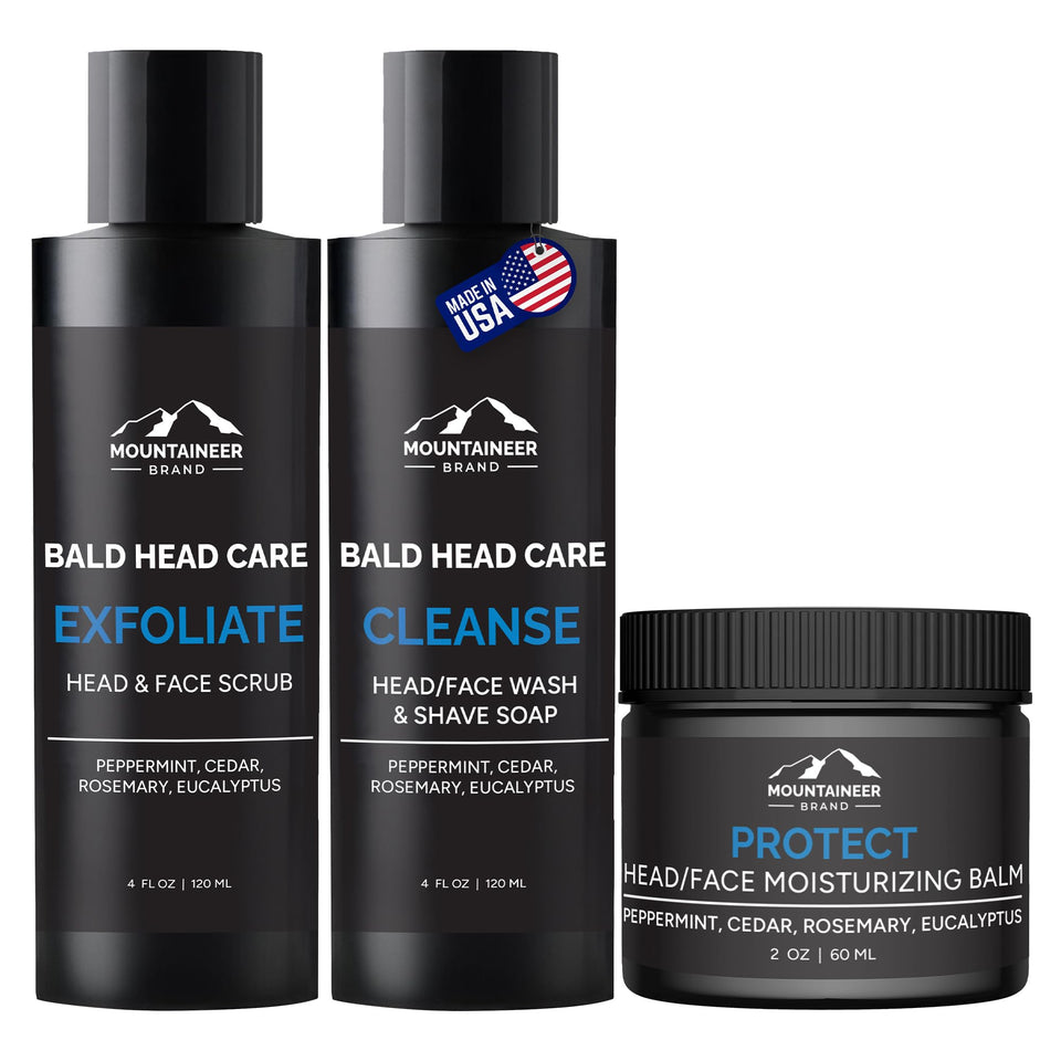 Mountaineer Brand front packaging showing natural three-step kit benefits