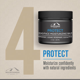 Mountaineer Brand products on bath counter for easy daily routine
