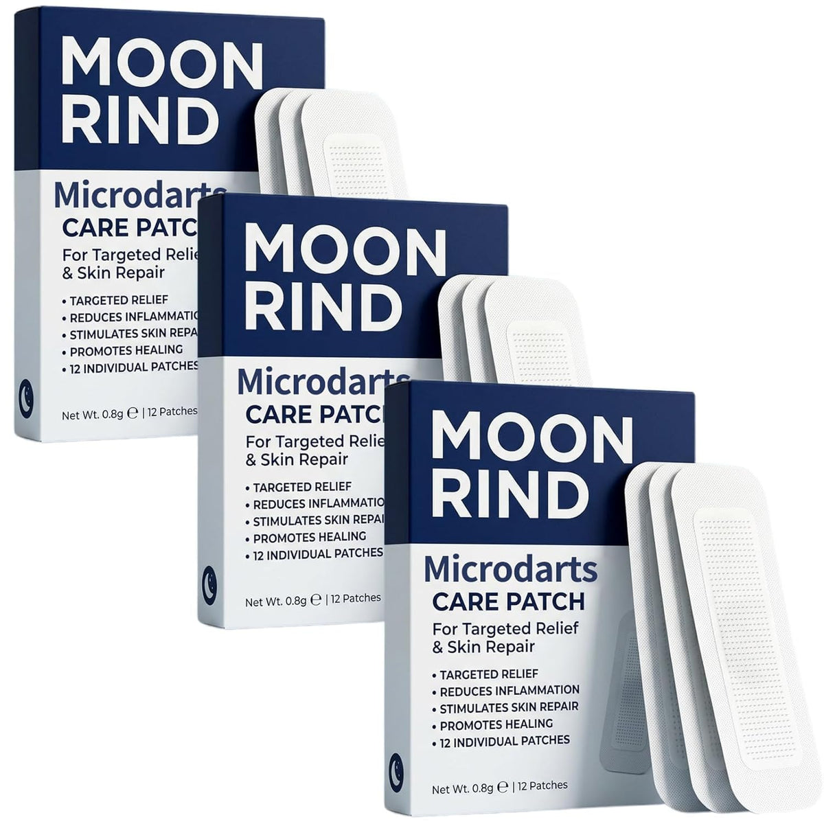 MOYEE front packaging showing three-box set and clear benefits
