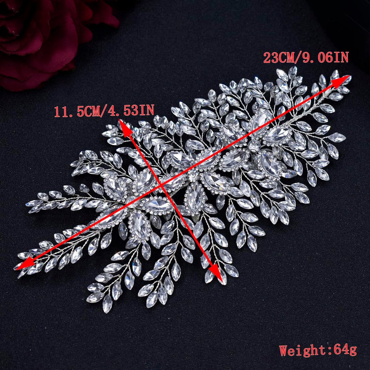 Mpoikba bridal portrait outdoors showing headband enhancing wedding look