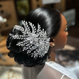 Mpoikba side profile worn with an updo for comfortable fit and style