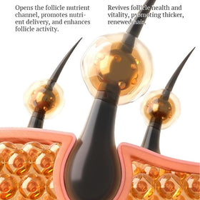 MQN cream being applied to scalp demonstrating simple targeted use
