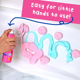 Mr. Bubble airy foam texture up close for gentle cleansing and play