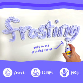 Mr. Bubble foam texture detail demonstrating moldable, floatable foam benefit
