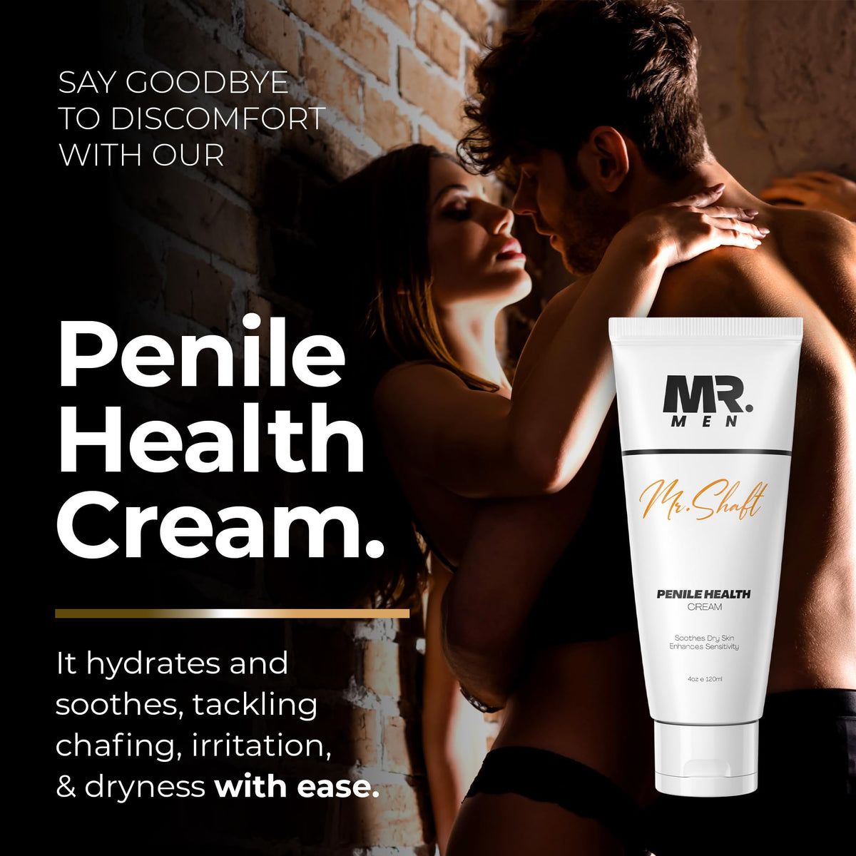 Mr. Men application demonstration applying small amount for soothing relief