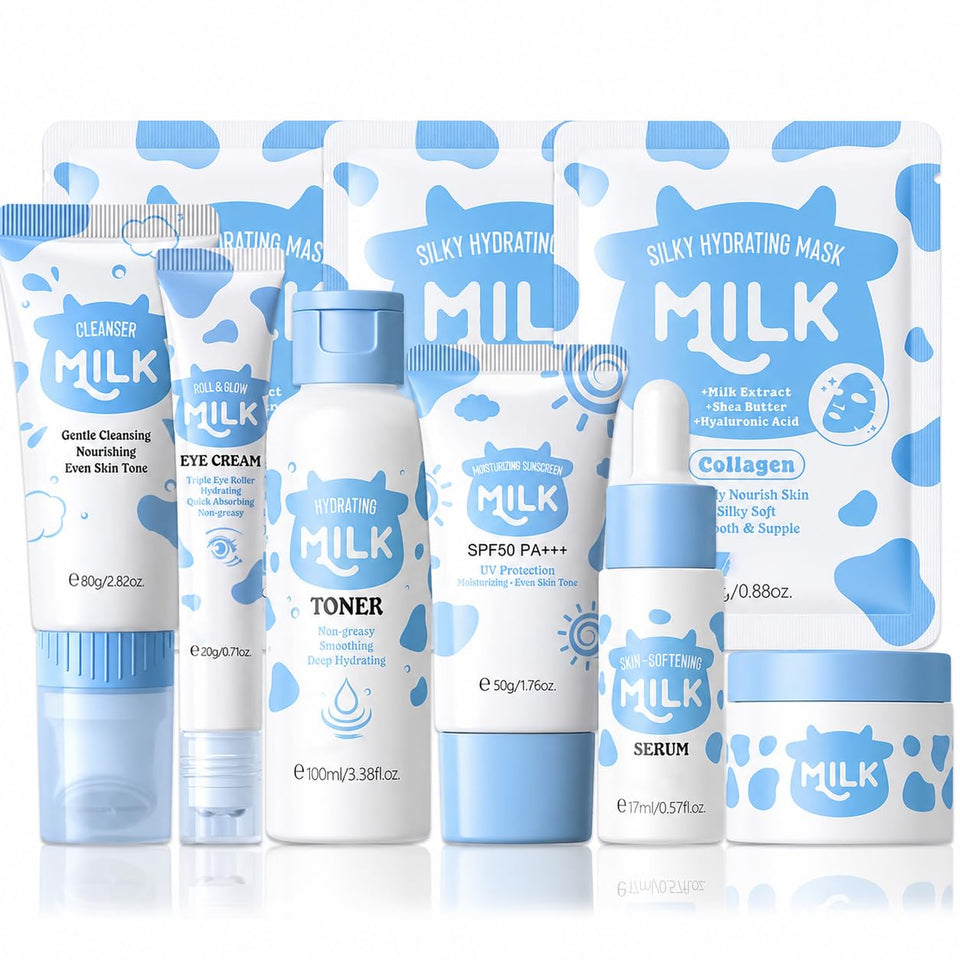 MrCuvaryas front packaging showing all nine travel-sized skincare items and gift-ready design