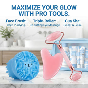 MrCuvaryas sheet mask and travel pouch displayed for portability and convenient storage