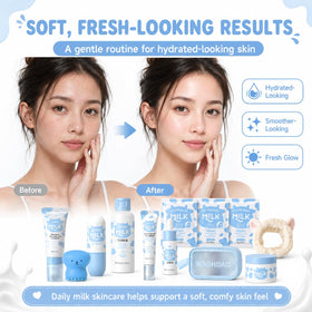 MrCuvaryas sheet mask application on a teen for even hydration and soothing comfort