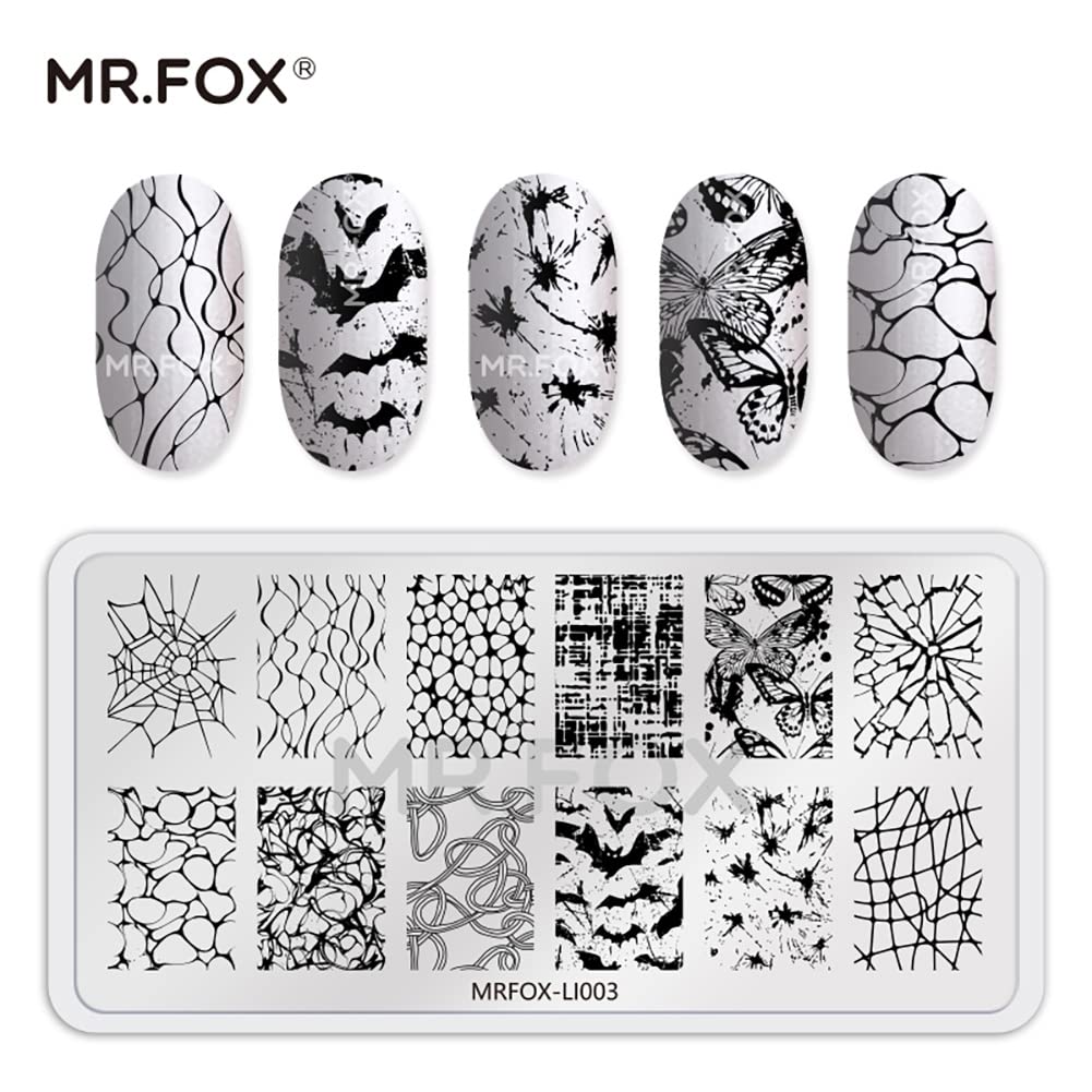 MR.FOX marble pattern detail showcasing texture for layered nail art effect