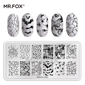 MR.FOX marble pattern detail showcasing texture for layered nail art effect