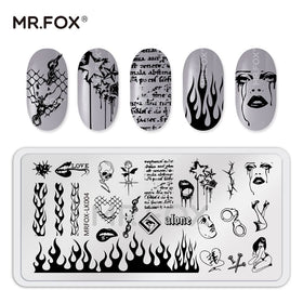 MR.FOX packaging with protective blue film removed to reveal ready-to-use plates